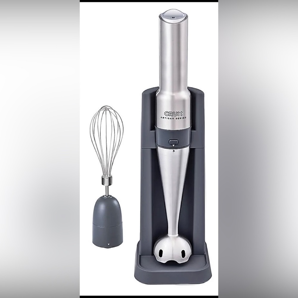 crux artisan series cordless immersion blender and whisk attachment